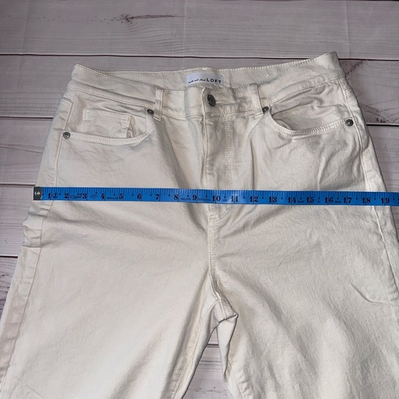 LOFT Off-White Denim Pants - Picture 6 of 8